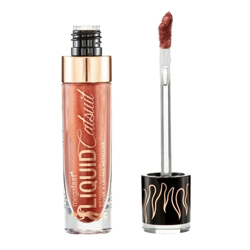 NWT Wet n Wild Megalast Liquid Catsuit Metallic Lipstick Queens Blood